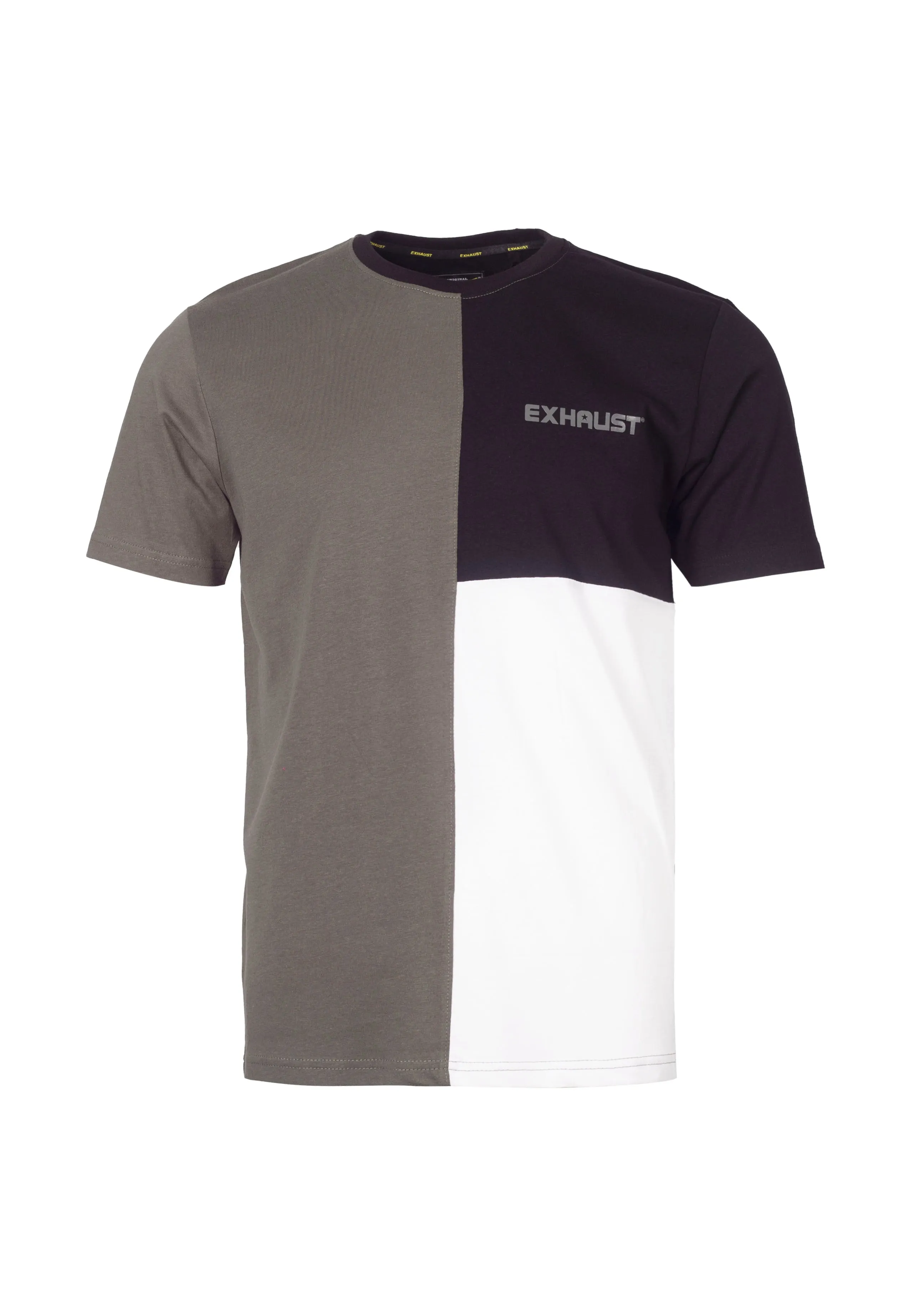 EXHAUST SHORT SLEEVE ROUND NECK T-SHIRT [FREE CUT] 1689