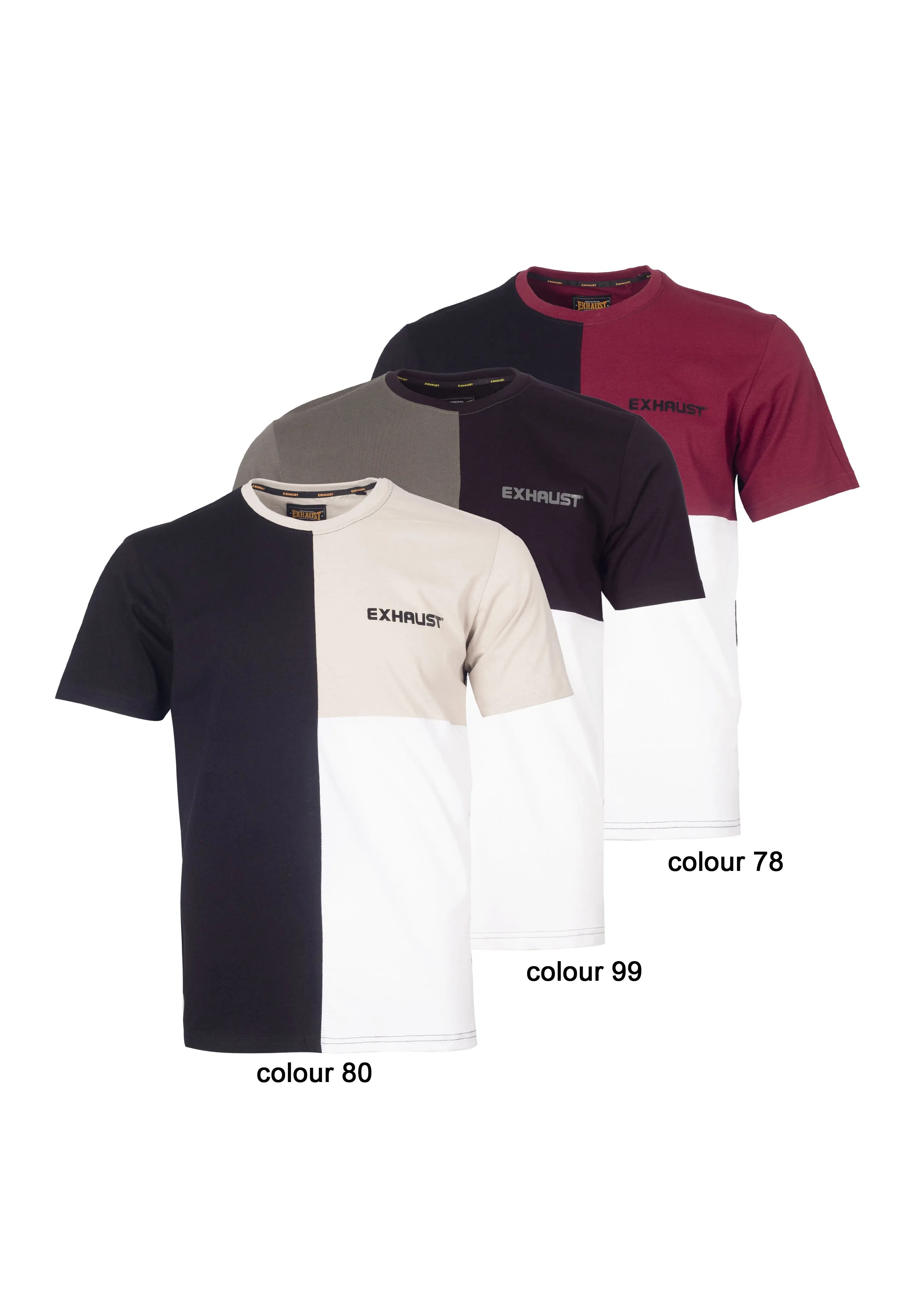 EXHAUST SHORT SLEEVE ROUND NECK T-SHIRT [FREE CUT] 1689