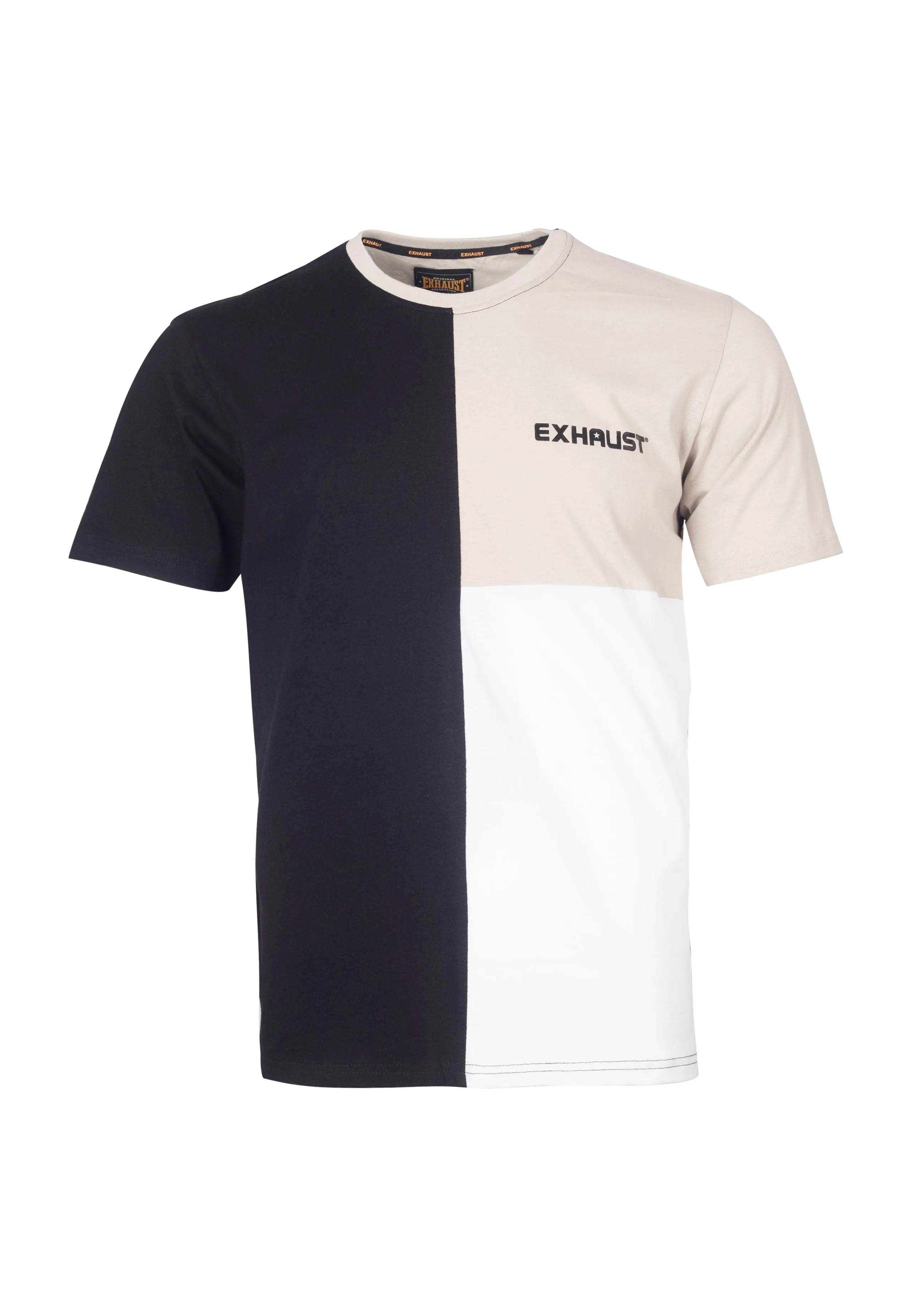 EXHAUST SHORT SLEEVE ROUND NECK T-SHIRT [FREE CUT] 1689