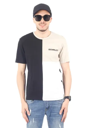 EXHAUST SHORT SLEEVE ROUND NECK T-SHIRT [FREE CUT] 1689