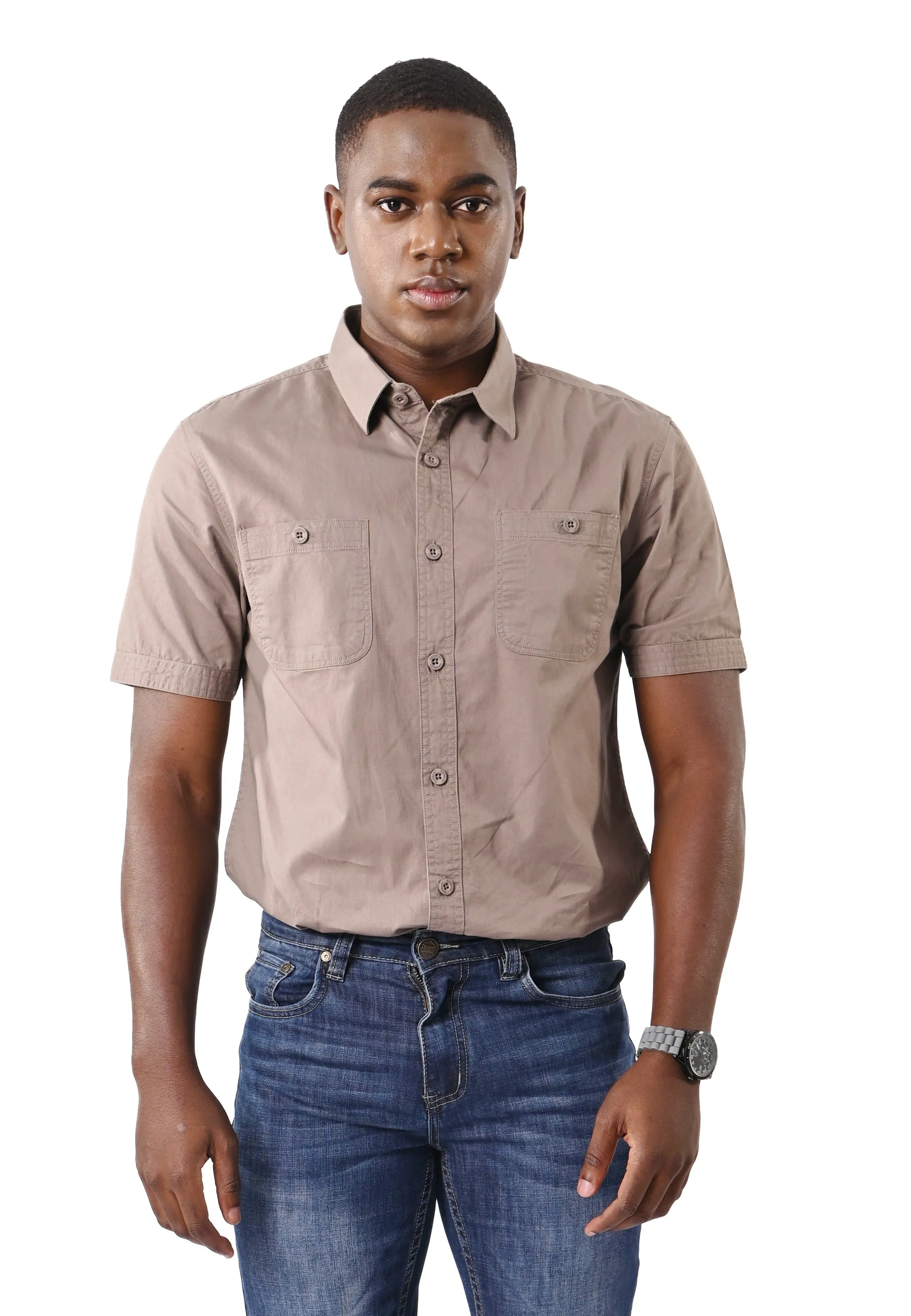 EXHAUST SHORT SLEEVE SHIRT [SEMI FIT] 1494