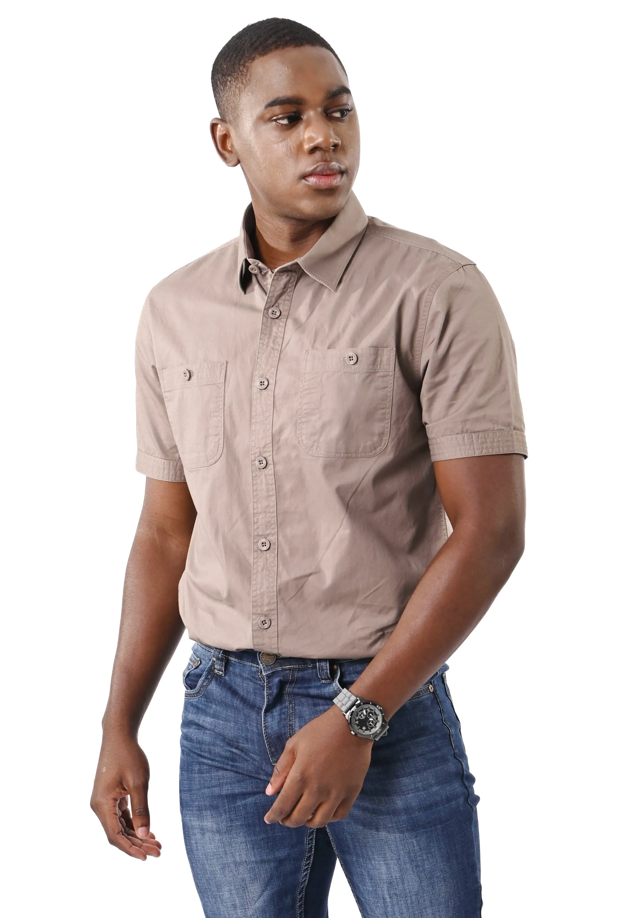 EXHAUST SHORT SLEEVE SHIRT [SEMI FIT] 1494