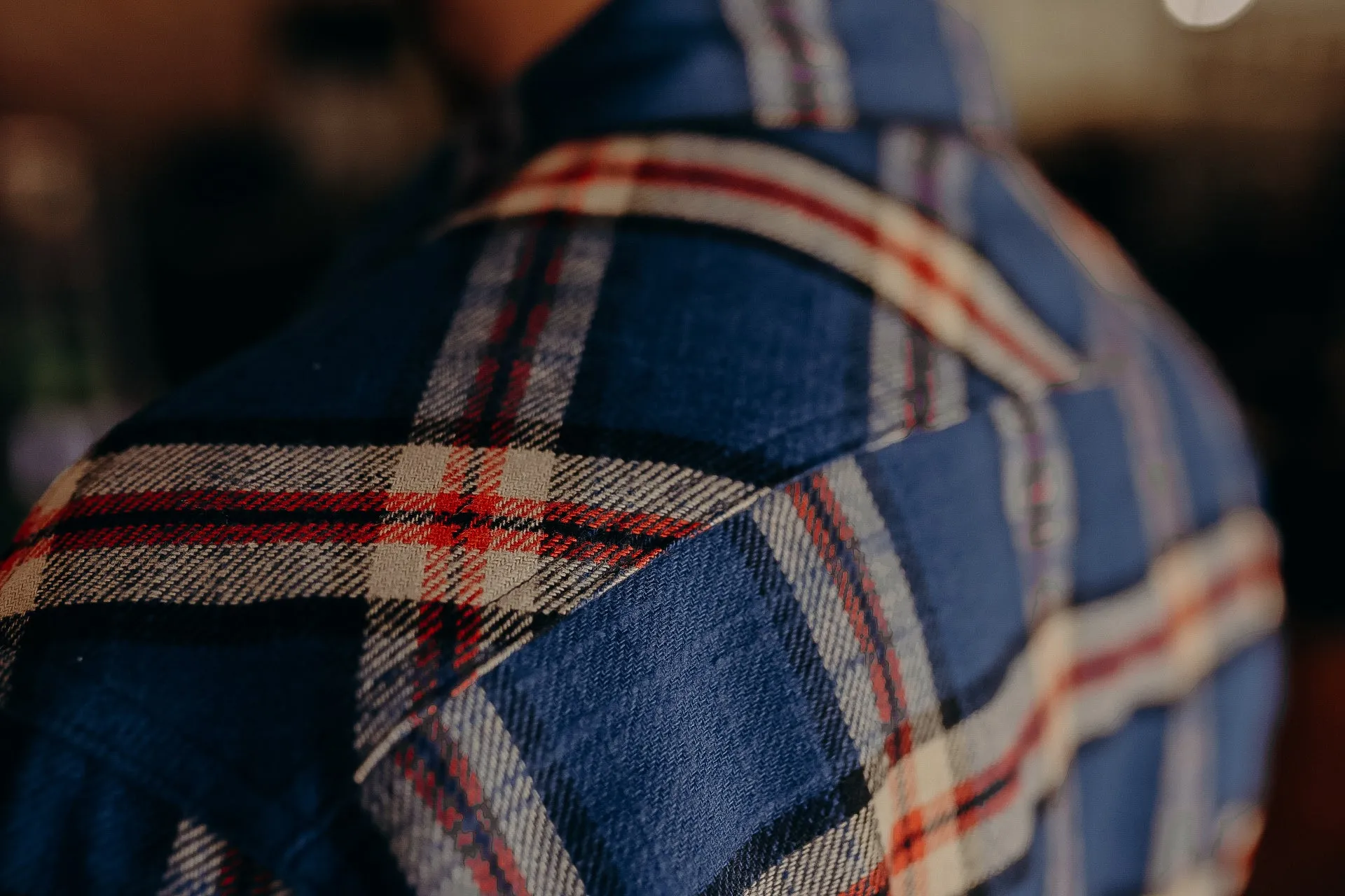 Flannel Work Shirt- Navy Slub