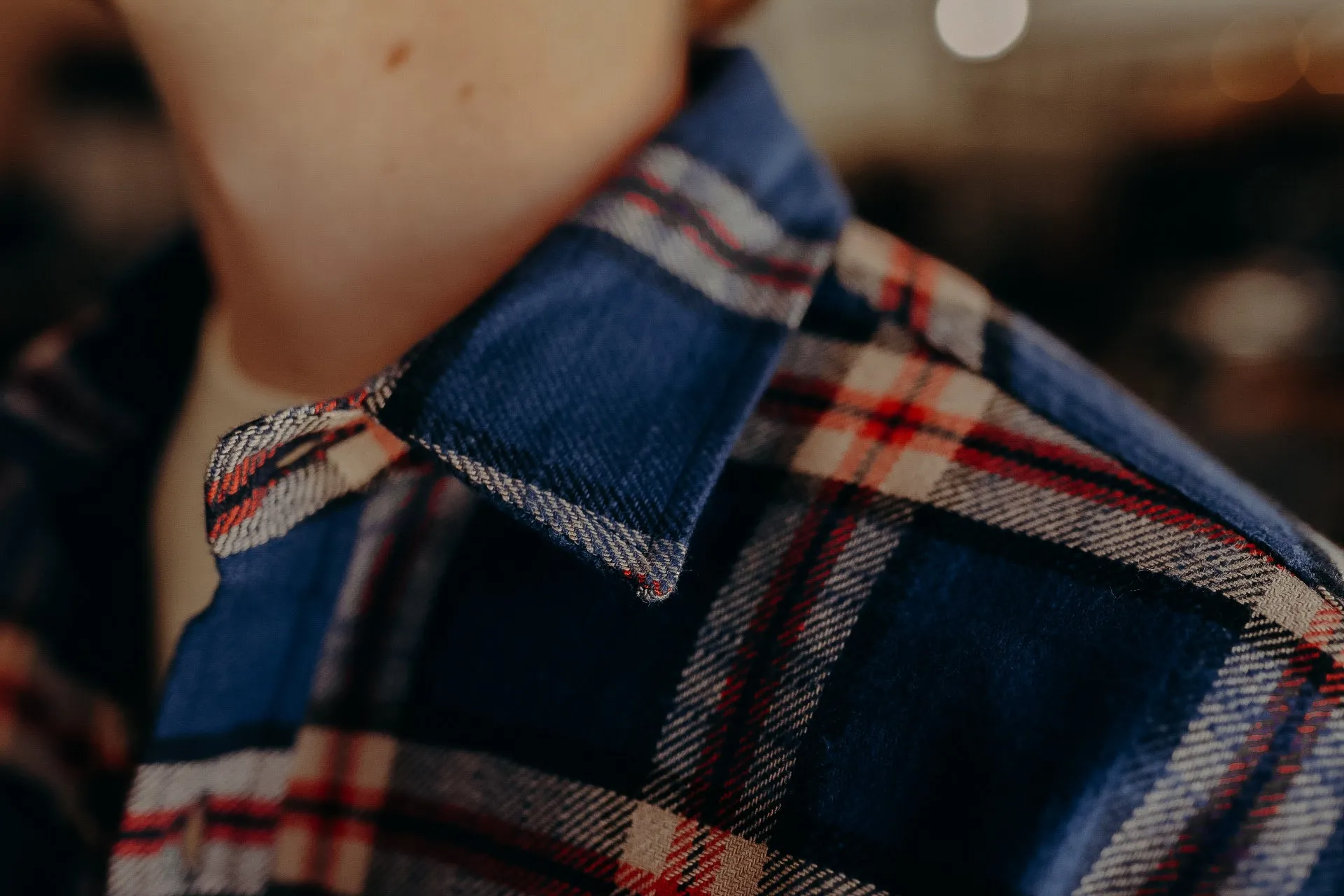 Flannel Work Shirt- Navy Slub