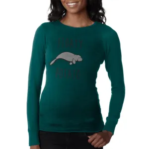 Floaty Potato Manatee Juniors Long Sleeve Thermal