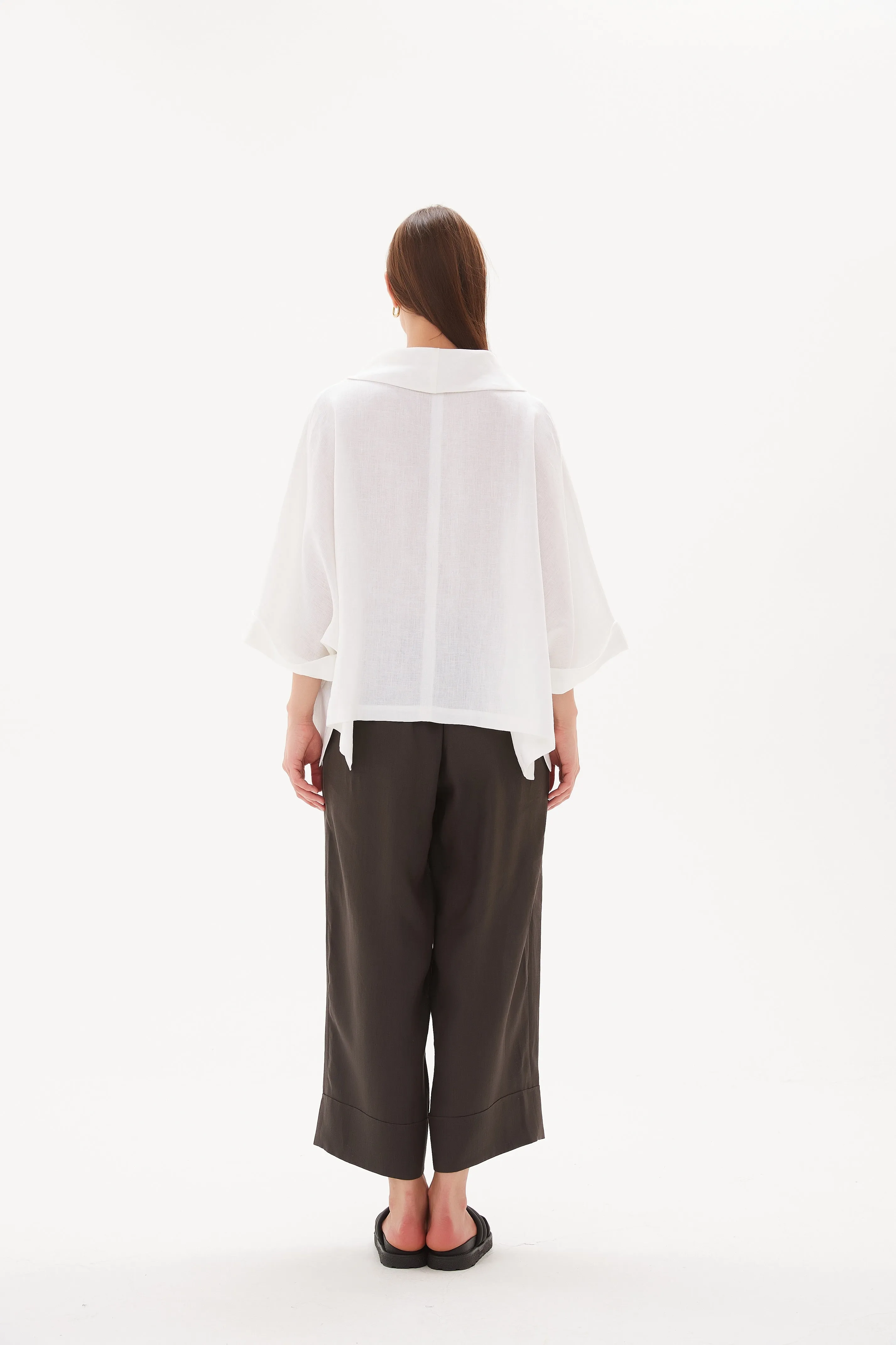 Funnel neck boxy top Tirelli