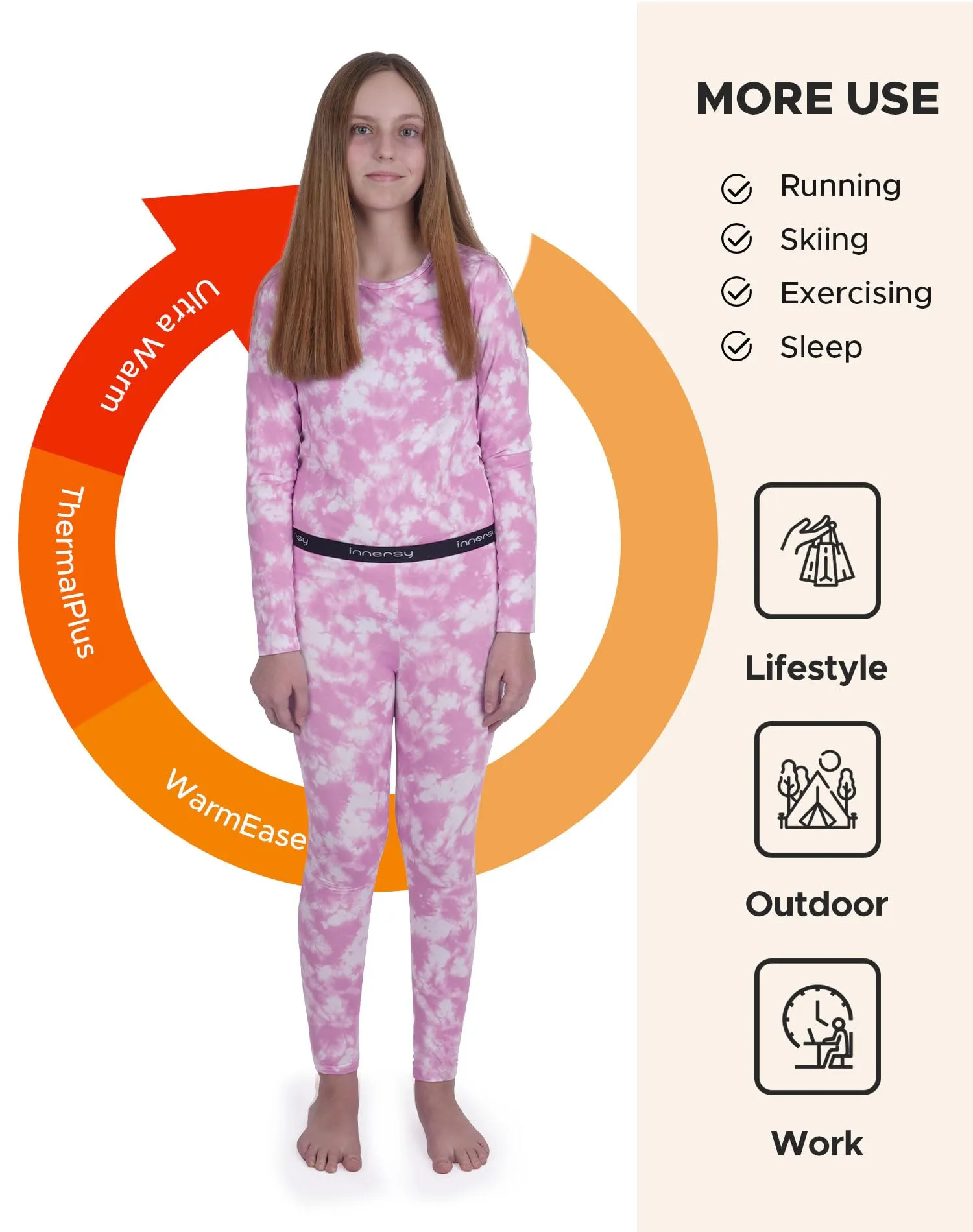 Girls Aged 8-15 Thermal Underwear Set