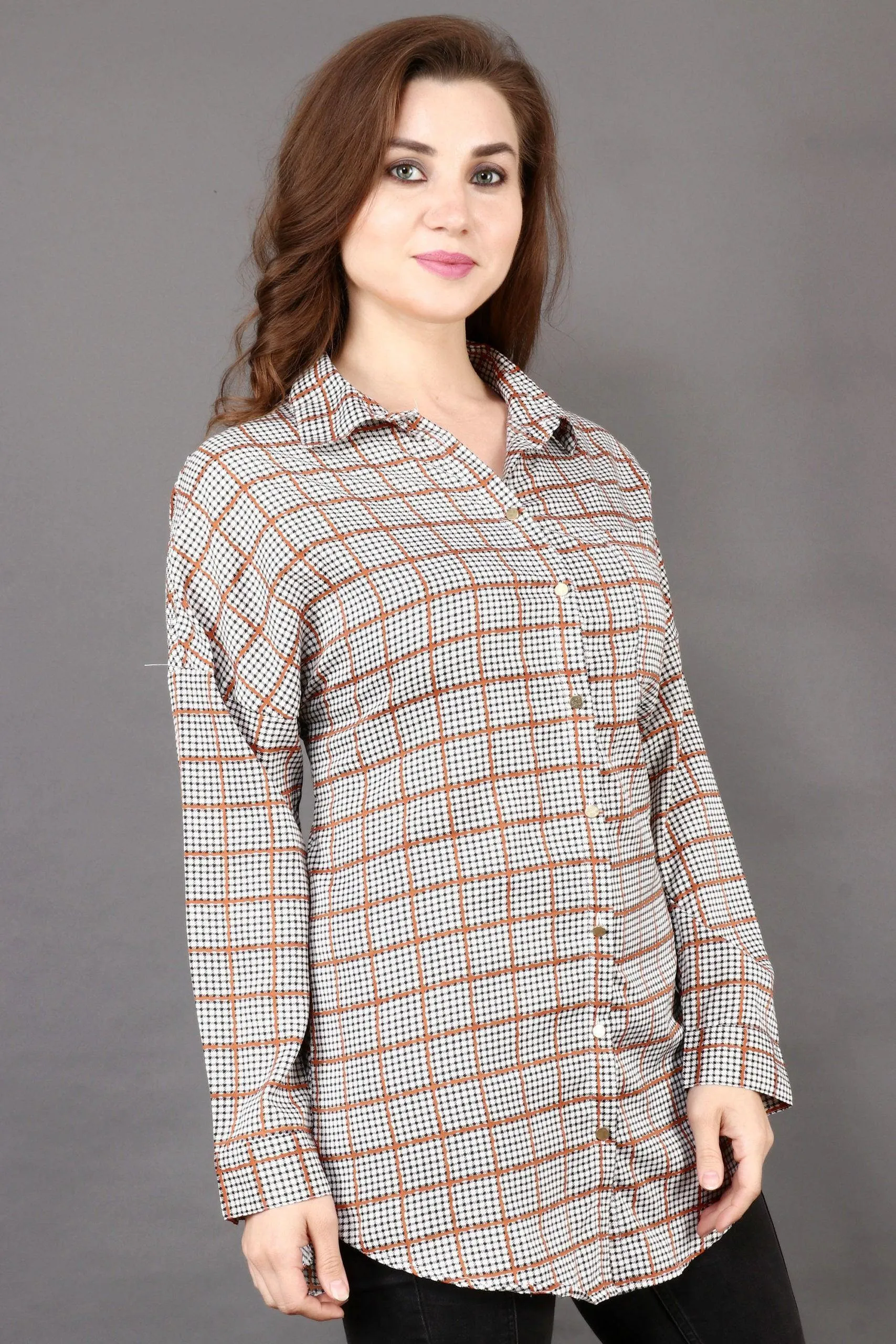 Grey Checked Shirt