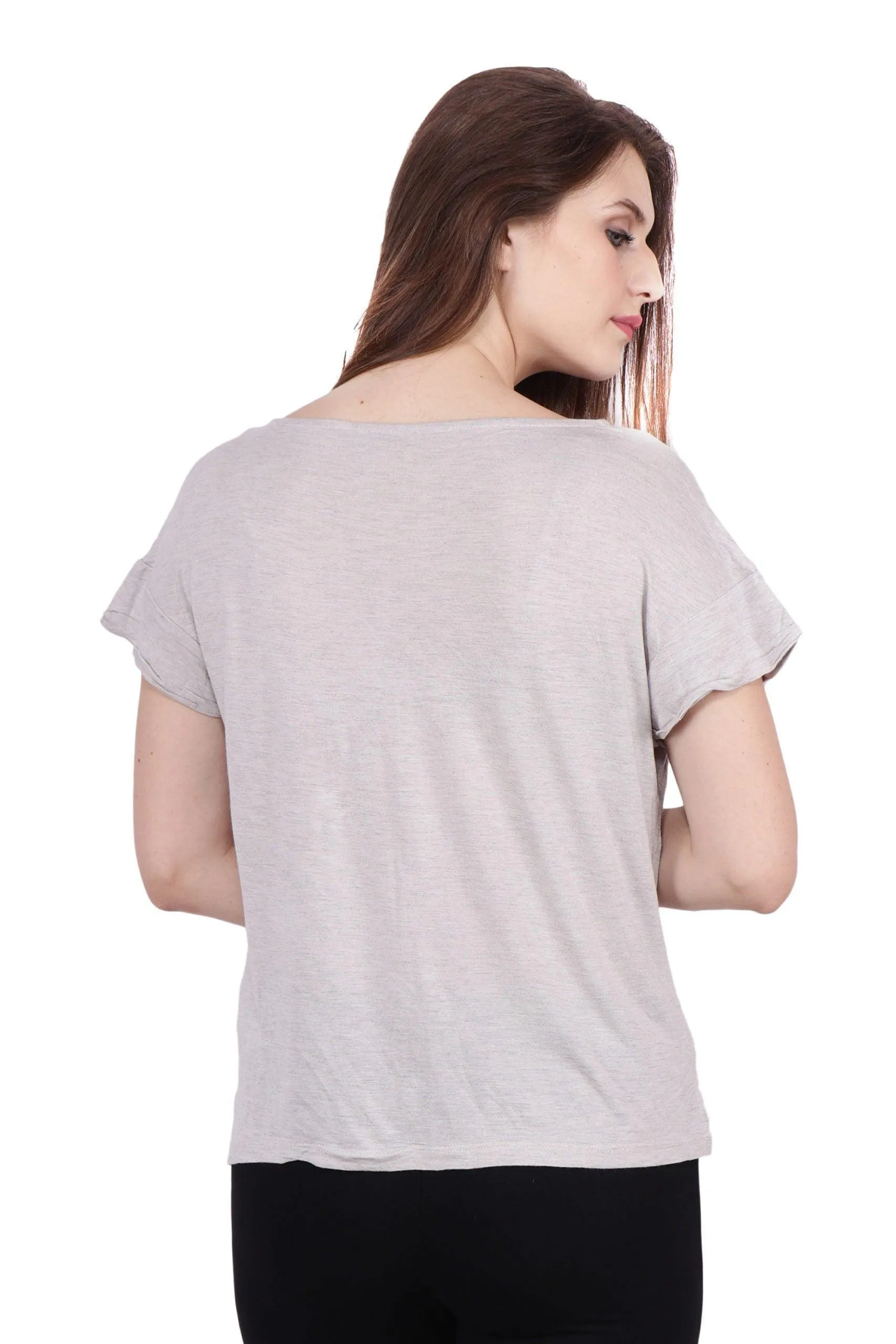 Grey Solid T-shirt