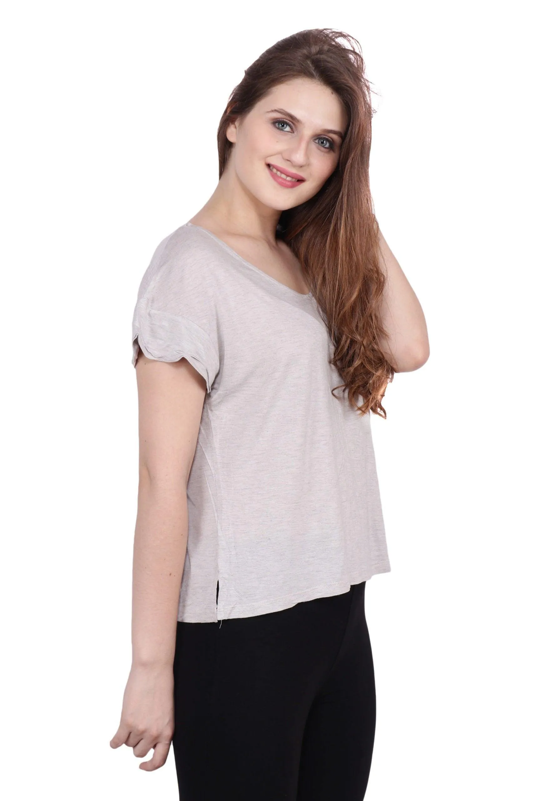 Grey Solid T-shirt