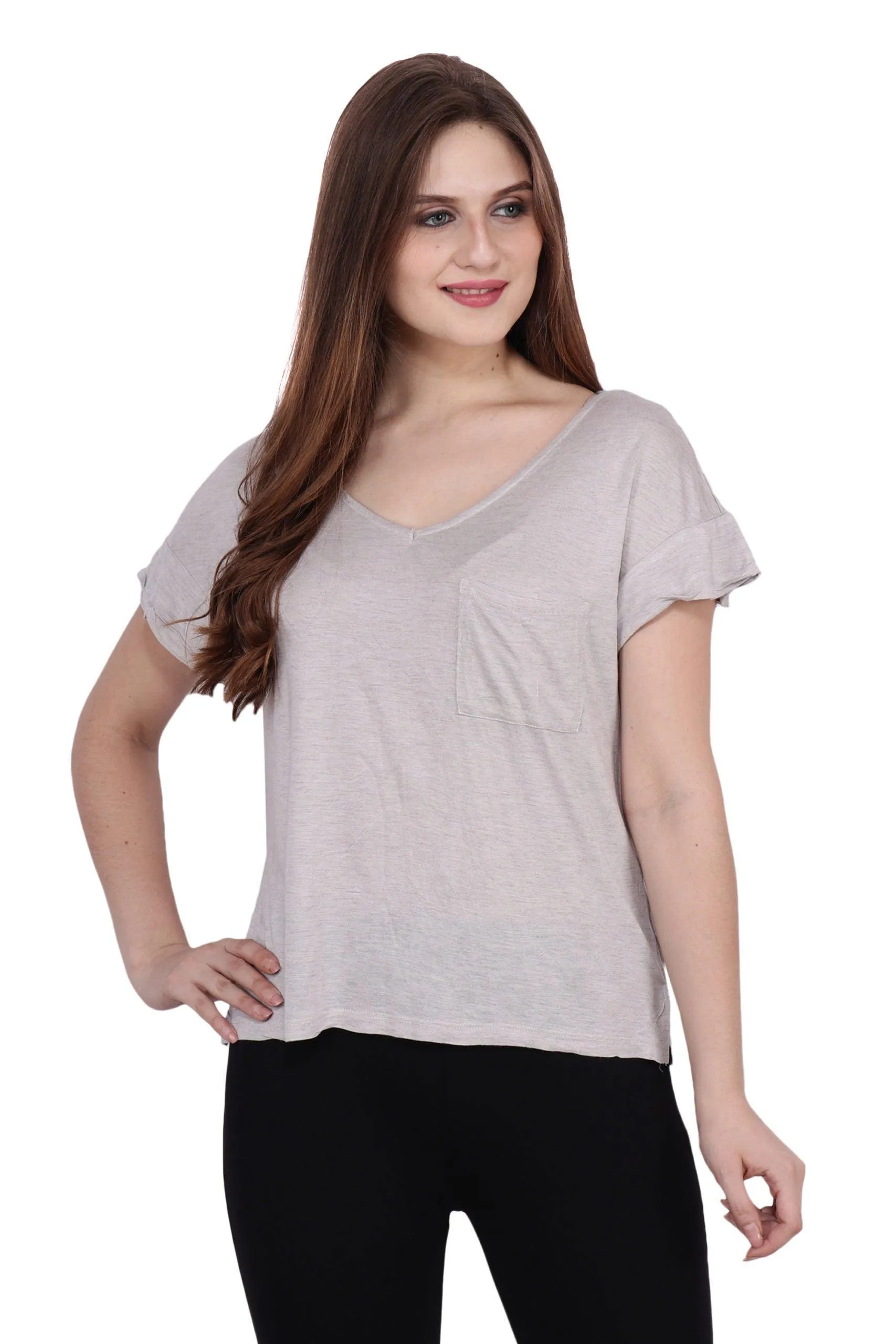 Grey Solid T-shirt