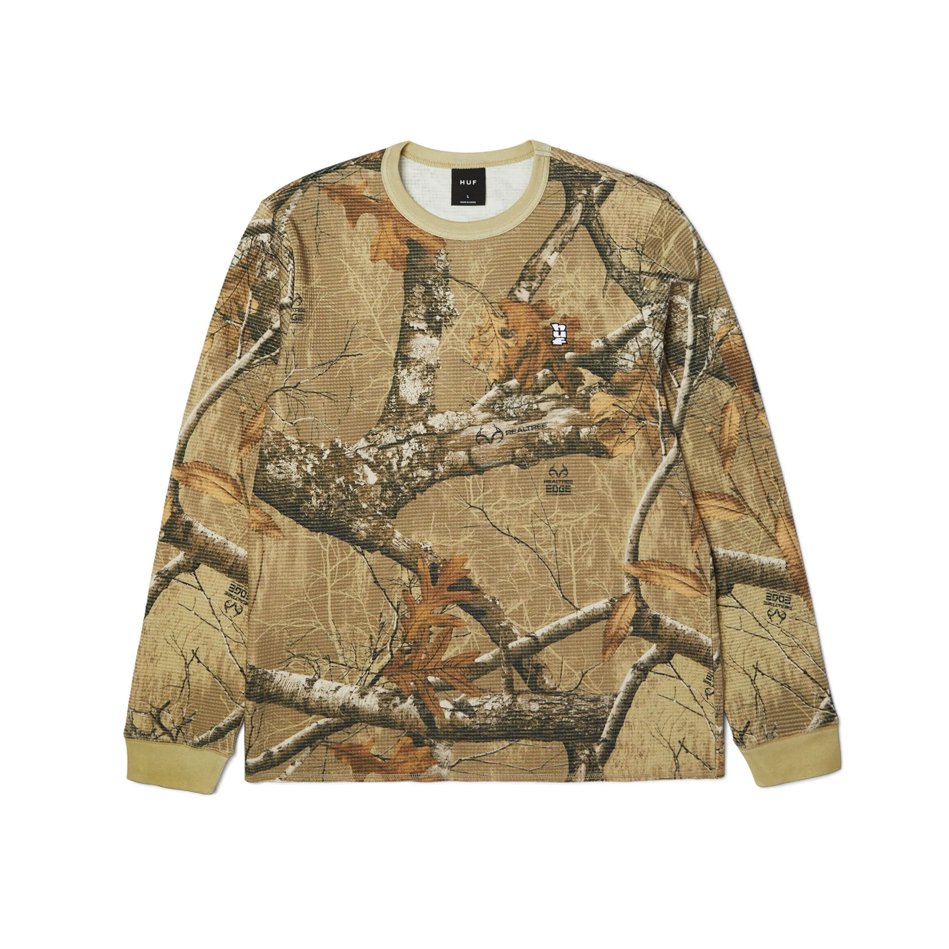 HUF x Realtree Megablast Thermal Long Sleeve Top-Desert Camo