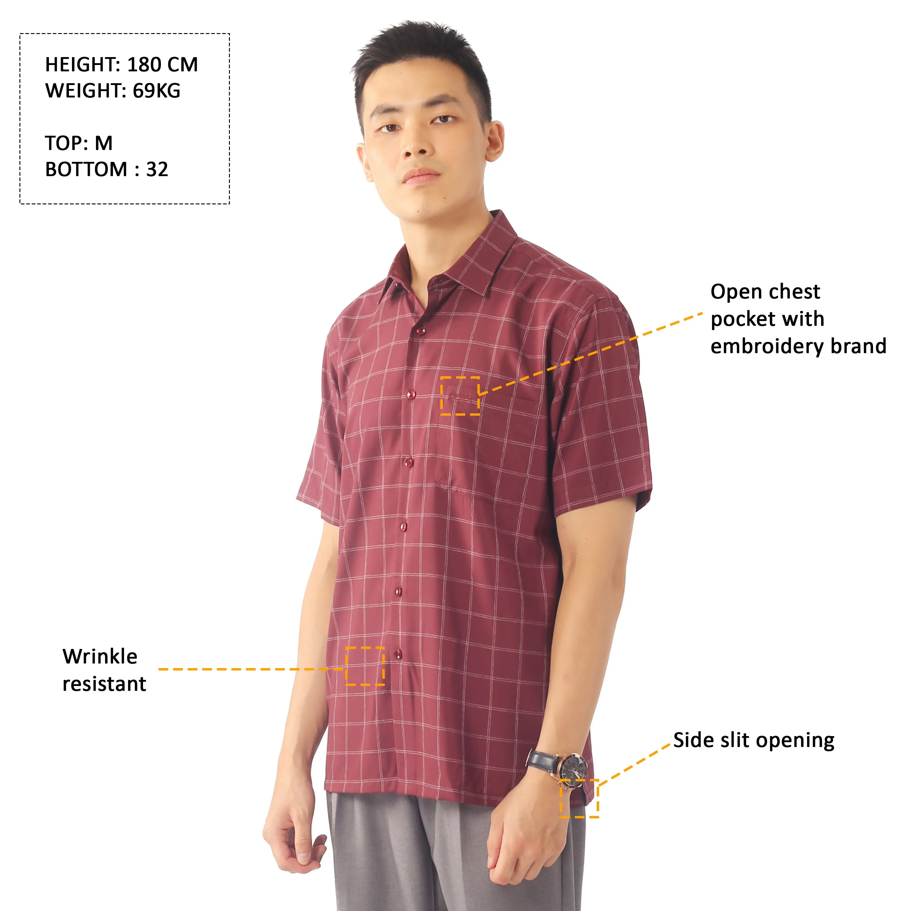 IDEXER SHORT SLEEVE SHIRT [REGULAR FIT] ID0276/ID0277