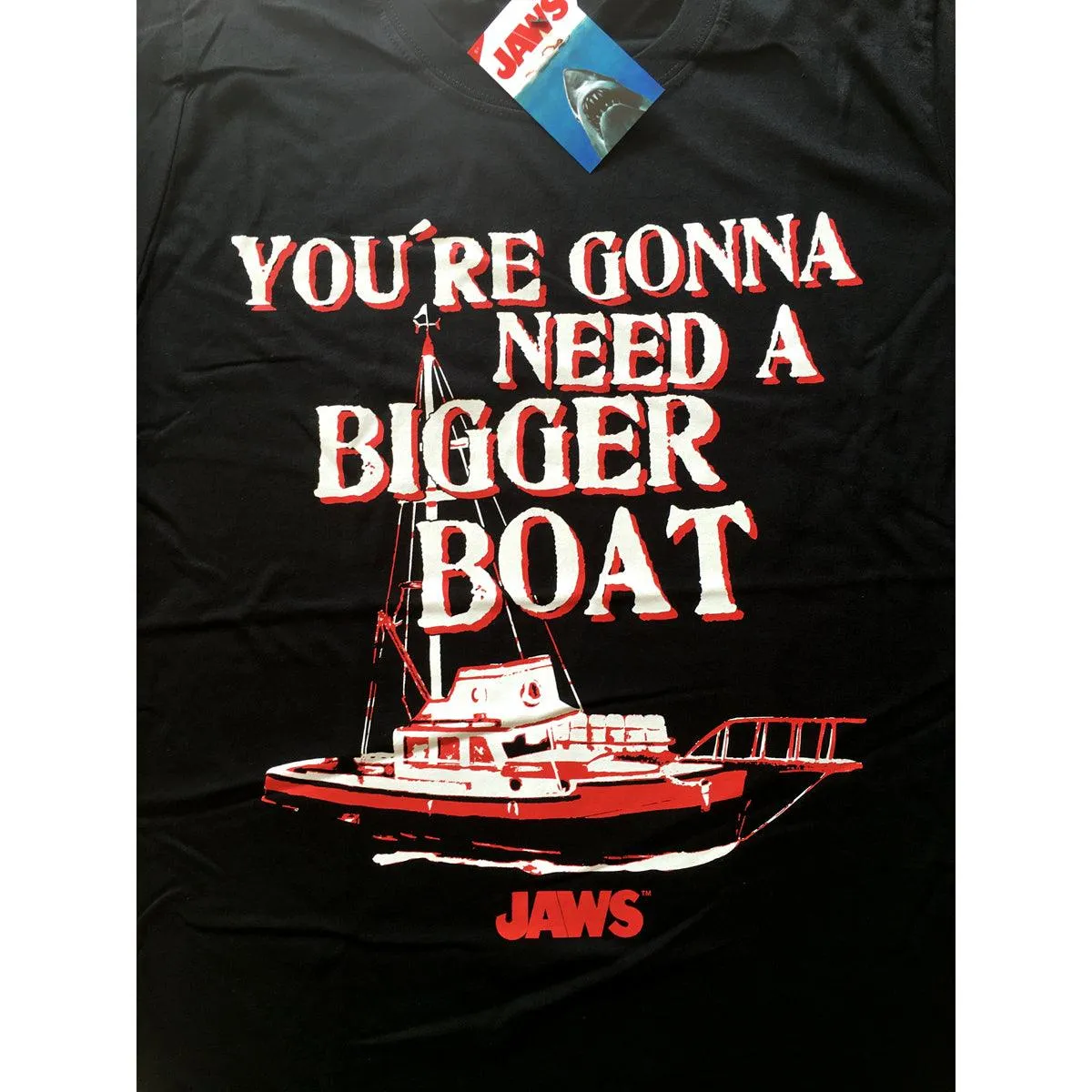 JAWS - Bigger Boat - Classic Horror Movie T-Shirt