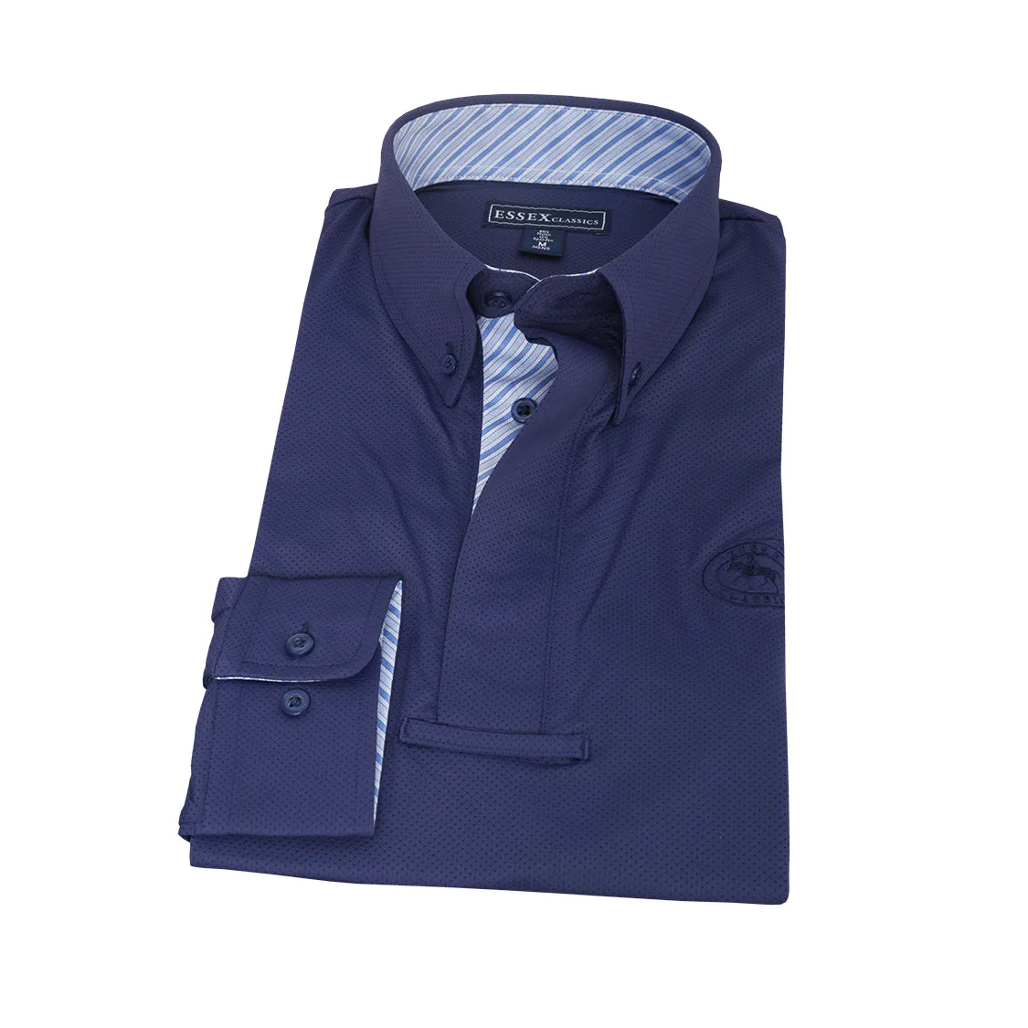 Lorenzo Men’s “Dusk” Navy Performance Show Shirt