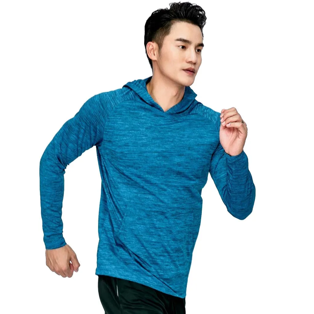 Men Running Fitness Sports Coat Hooded Tight