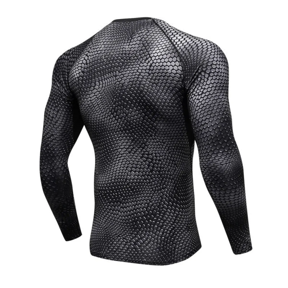 Men's 3D Print Thermal Shirt - Snake Pattern