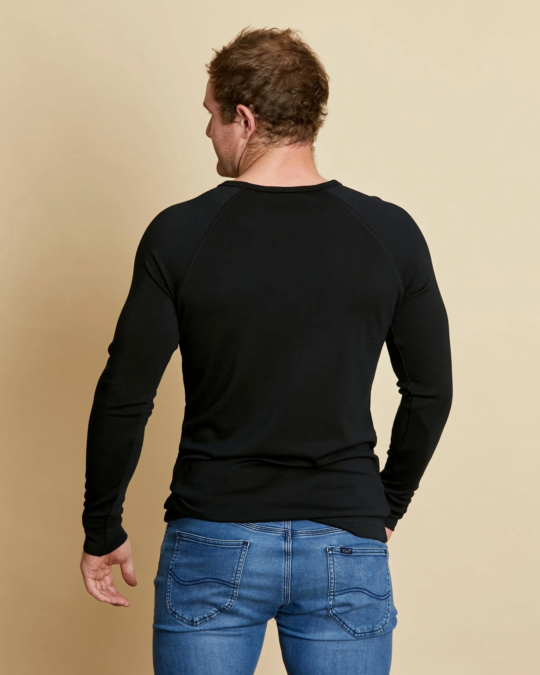 Mens Long Sleeve Crew T-Shirt