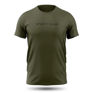 Men's Premium Cotton Olive Green Short Sleeve T-Shirt