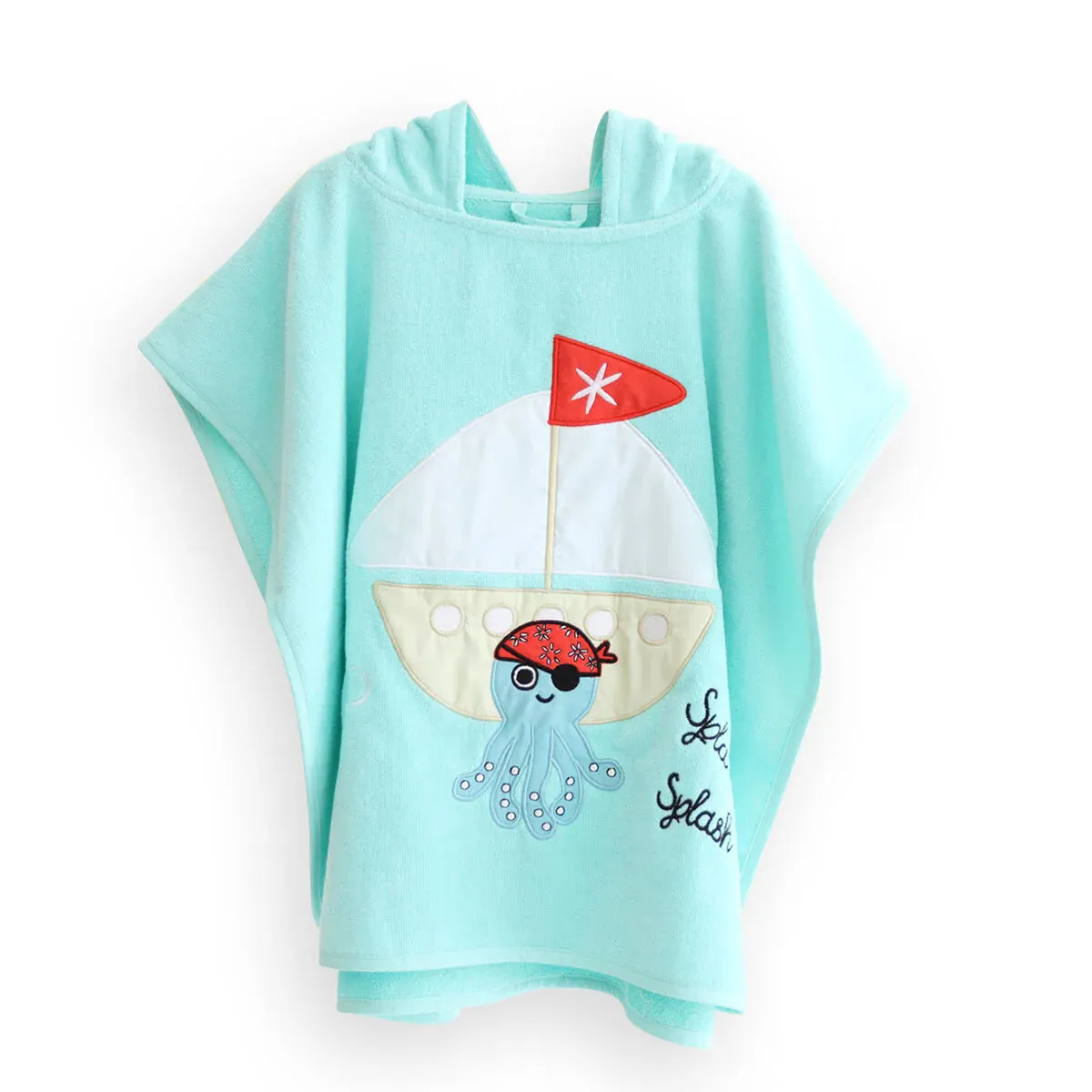 Milk&Moo Kids Poncho - Sailor Octopus Design