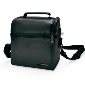 Optimal Lunch Bag Black- Included 2 Containers-4.7L