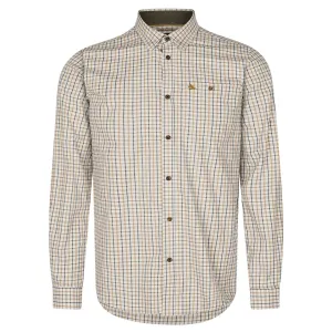 Oxford Shooting Shirt - Classic Blue/Classic Brown Check by Seeland