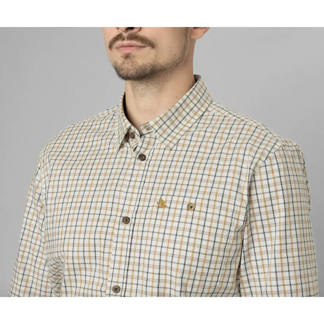 Oxford Shooting Shirt - Classic Blue/Classic Brown Check by Seeland