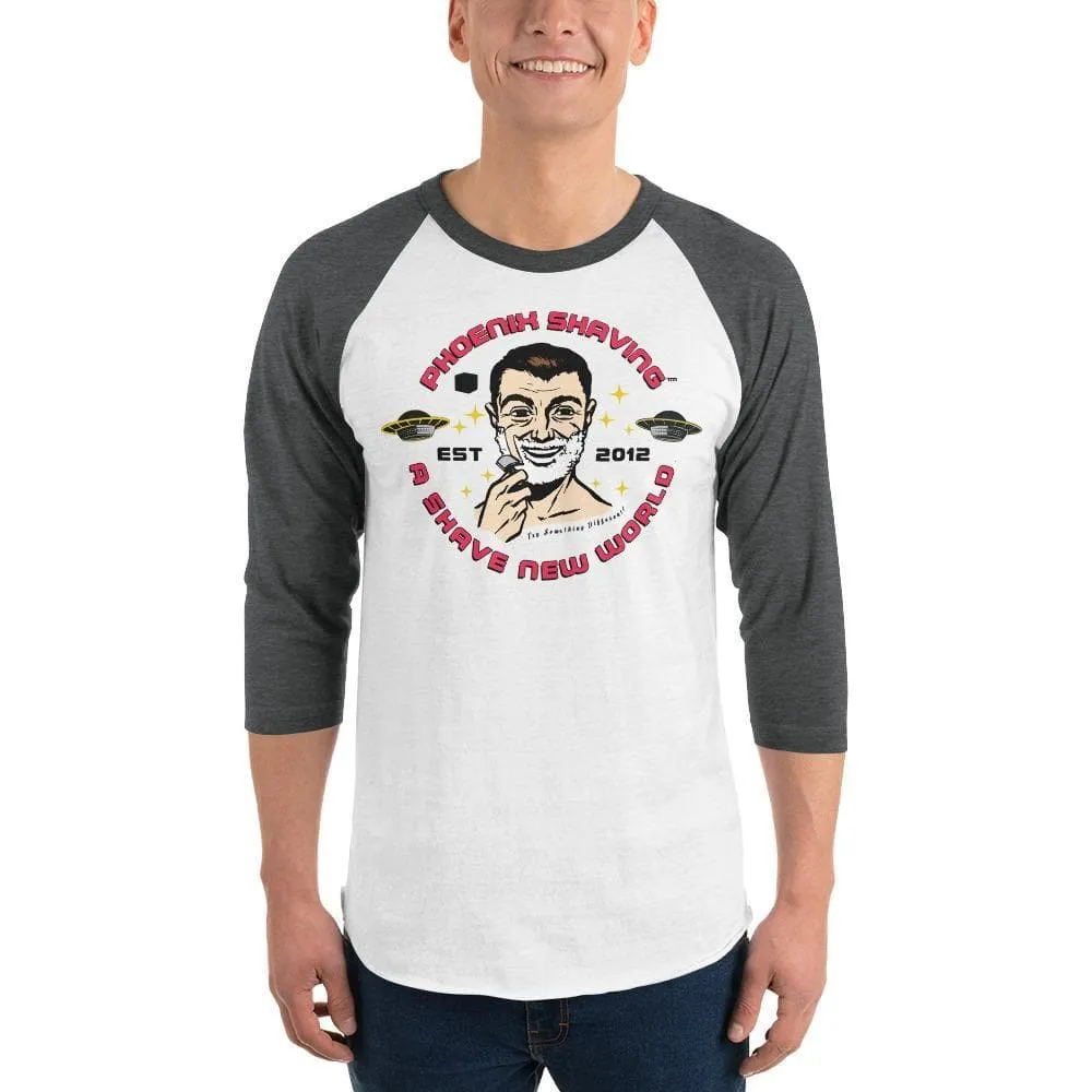 Phoenix Shaving Club 3/4 sleeve raglan shirt