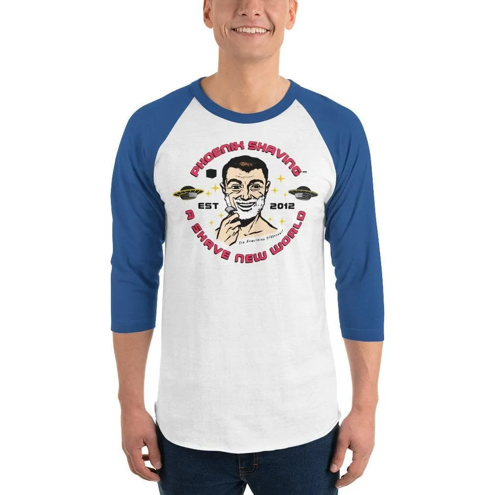 Phoenix Shaving Club 3/4 sleeve raglan shirt