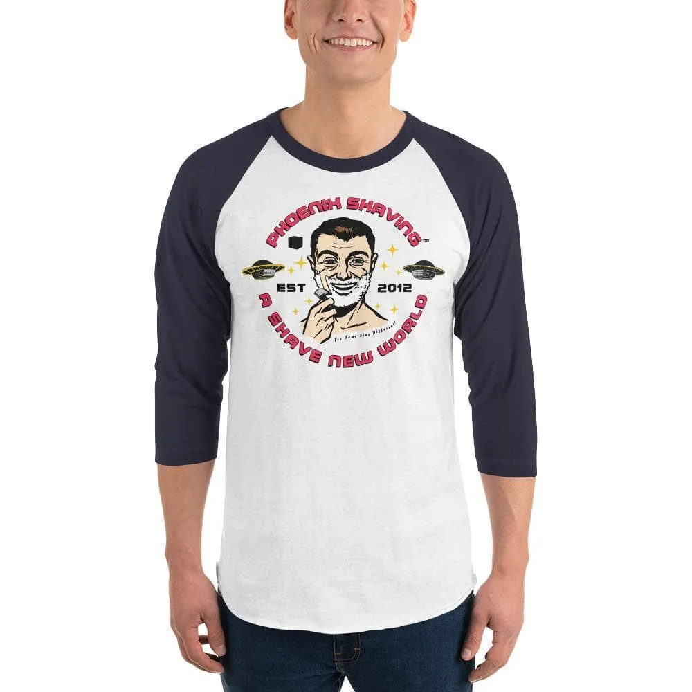 Phoenix Shaving Club 3/4 sleeve raglan shirt