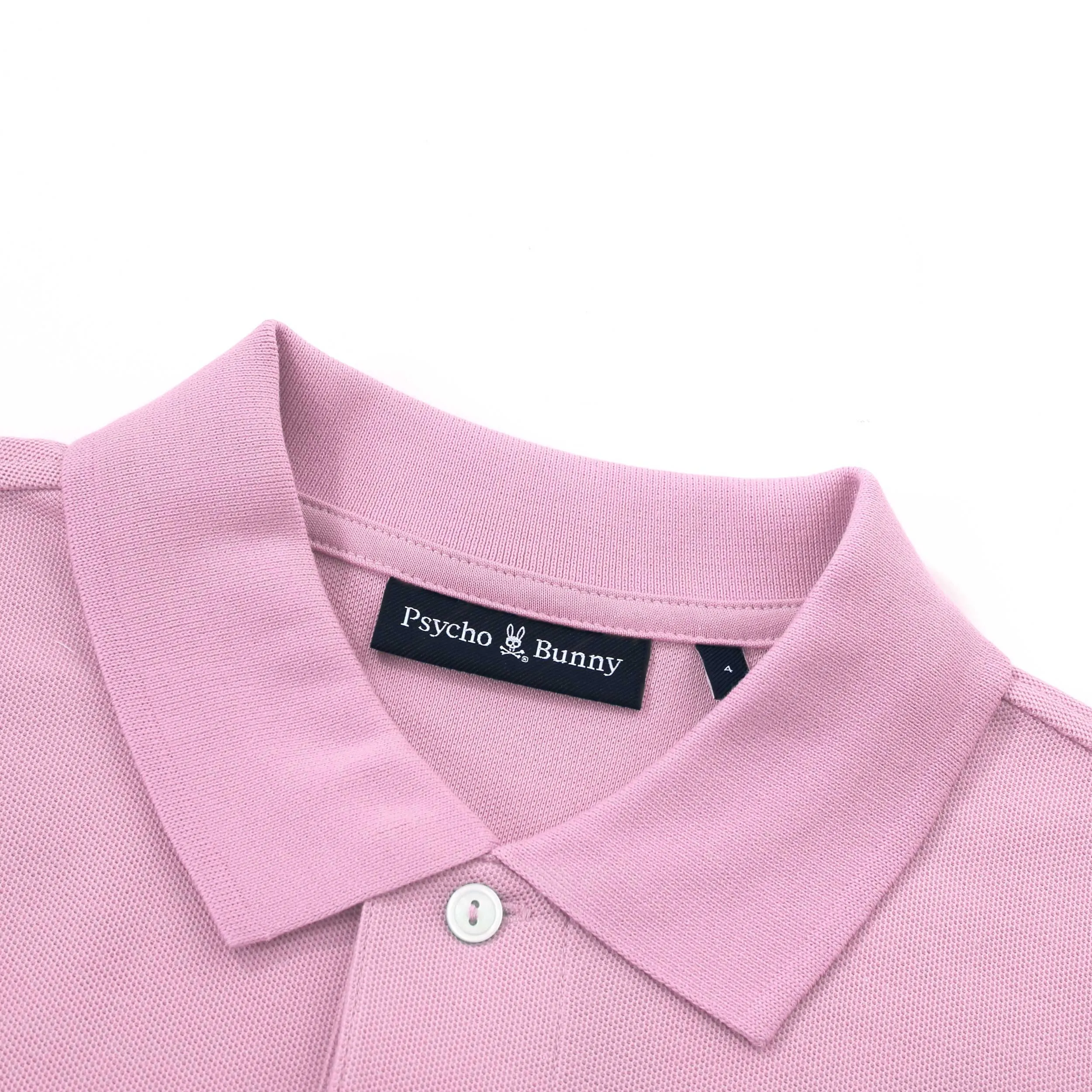 Psycho Bunny Classic Polo Shirt in Pastel Lavender Pink