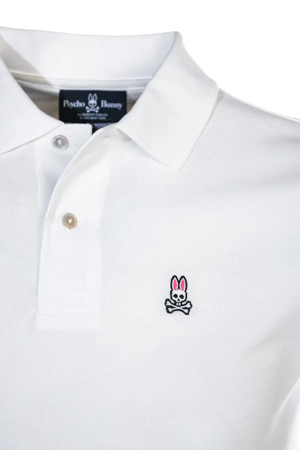 Psycho Bunny Classic Polo Shirt in White