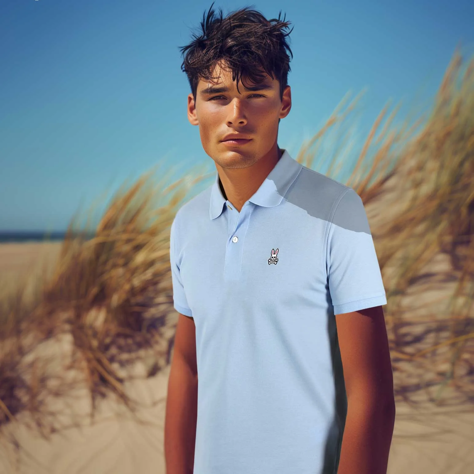 Psycho Bunny Classic Polo Shirt in Windsurfer