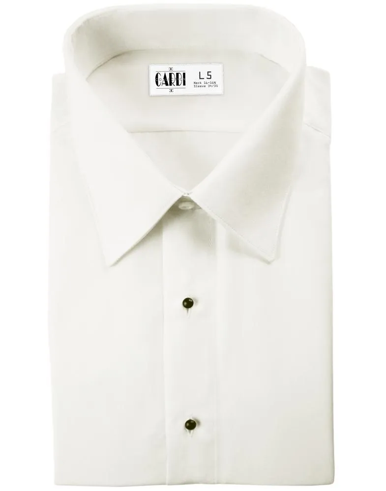 "Como" Kids Ivory Laydown Tuxedo Shirt