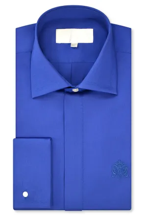 Royal Blue Cutaway Collar Shirt