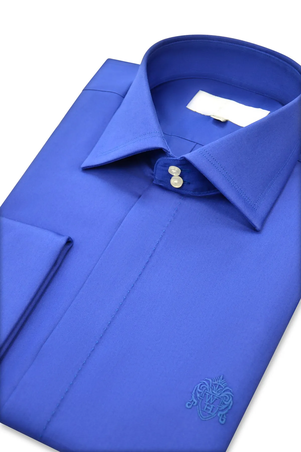 Royal Blue Cutaway Collar Shirt