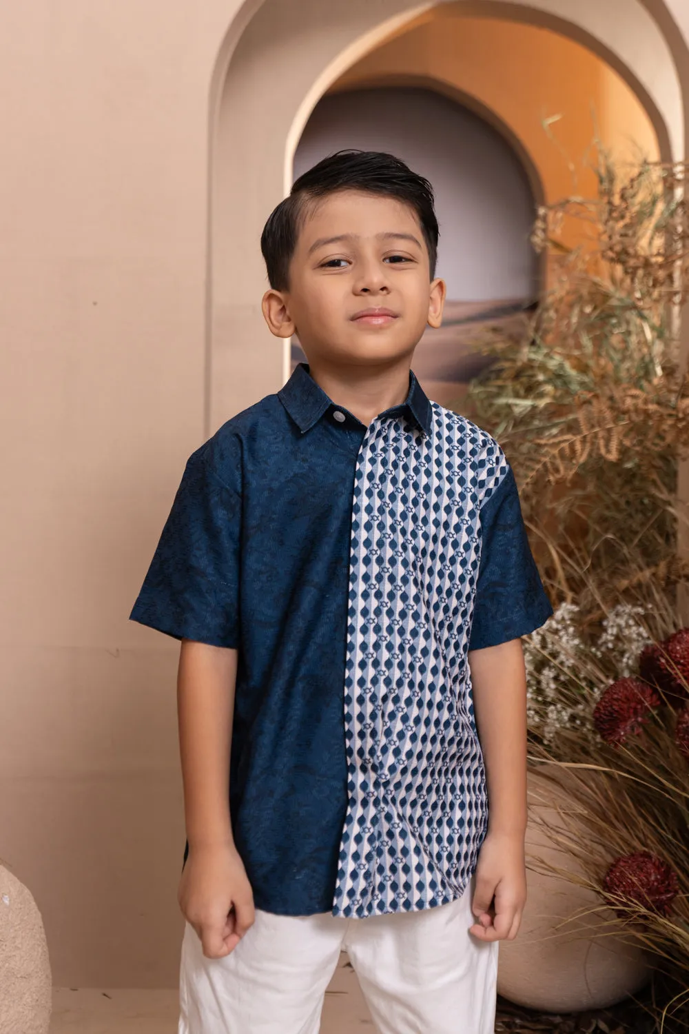 Semantik Shirt Boy Ancient Blue