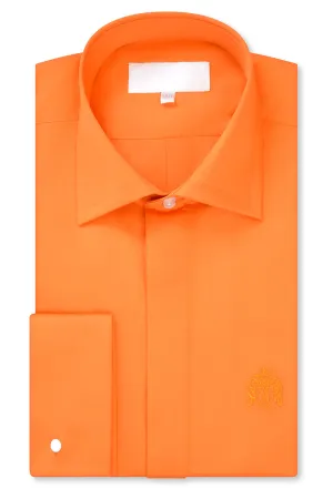 Tangerine Orange Cutaway Collar Shirt