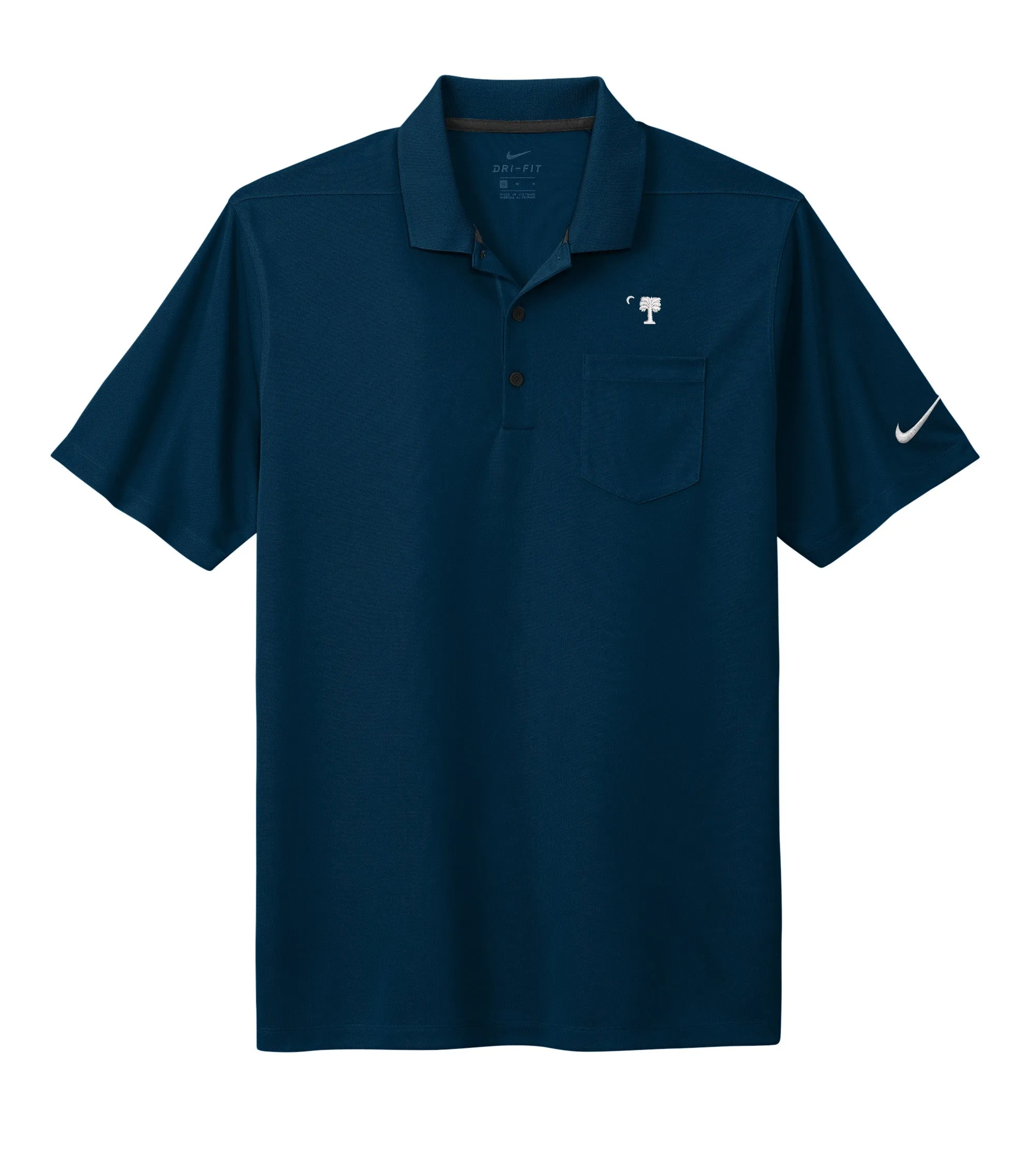 The Citadel, "Big Red" logo, Nike Dri-FIT Micro Pique 2.0 Pocket Polo Shirt