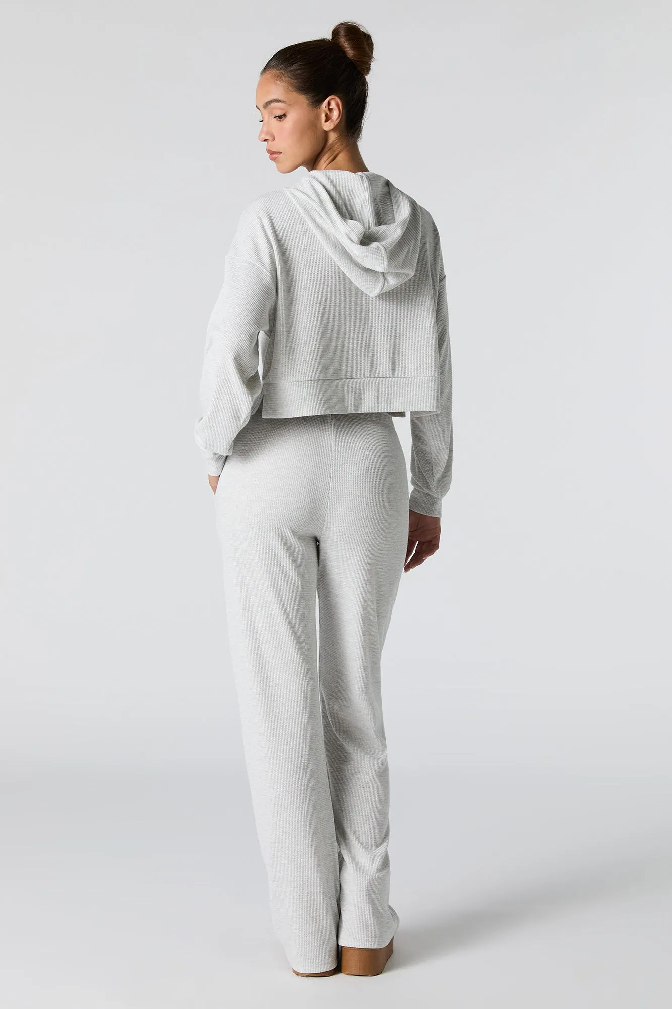 Thermal Knit Wide Leg Pant