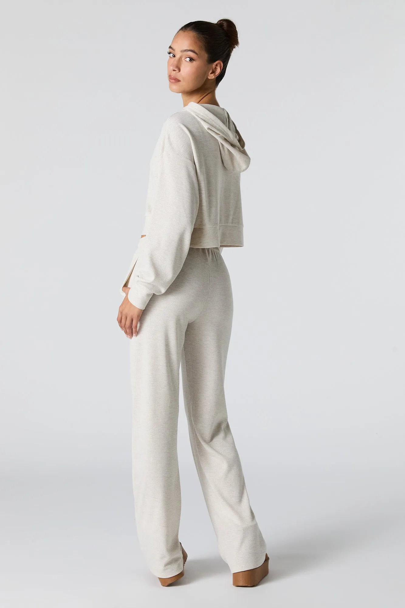 Thermal Knit Wide Leg Pant