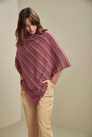 Uneven Poncho Baby Alpaca Color China