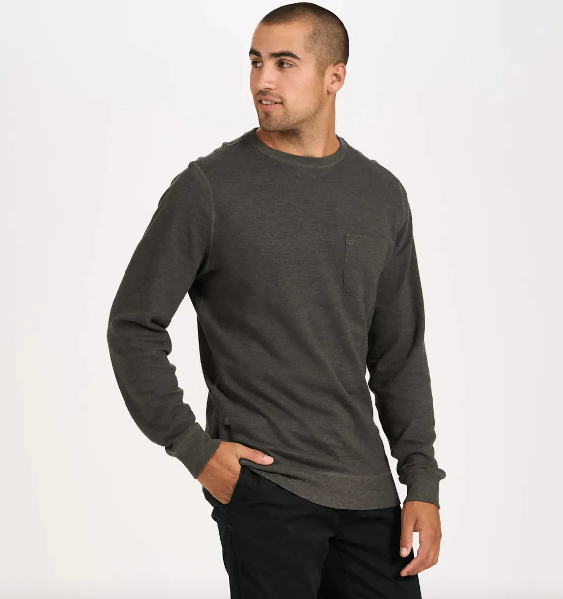 Vuori Jefferys Pullover in Oregano Heather